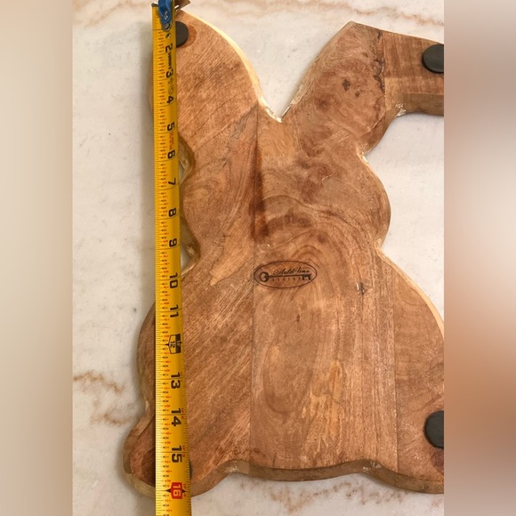 AuldHome Design Farmhouse Bunny  (Set of 2); Nesting Wooden Charcuterie Platters - Picture 5 of 6